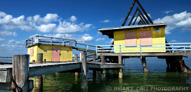 A-Frame Building at Stiltsville by Brian Call
