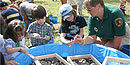 Kids learn about archaeology at Family Fun Fest. Kids learn about archaeology at Family Fun Fest.