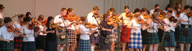 Young fiddlers from Scotland