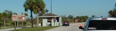 Playalinda entrance station