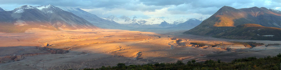 The Valley of Ten Thousand Smokes at Sunset, from the Griggs Visitor Center