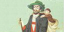 Salzburger man carrying a child Salzburger man carrying a child