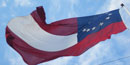 Stars and Bars above Fort Pulaski Stars and Bars above Fort Pulaski