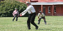Baseball re-enactment Baseball re-enactment