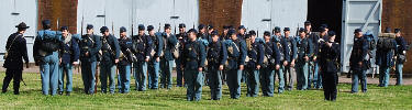Re-enactors inside Fort Pulaski