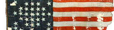 The 33-star United States flag flown atop Fort Sumter during the opening bombardment of the Civil War in 1861, on exhibit at Fort Sumter The 33-star United States flag flown atop Fort Sumter during the opening bombardment of the Civil War in 1861, on exhibit at Fort Sumter