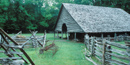 Barn at the Mountain Farm Museum at Oconaluftee Visitor Center. Barn at the Mountain Farm Museum at Oconaluftee Visitor Center.