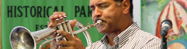 Wendell Brunius performs at park Visitor Center