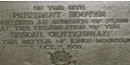 plaque at Hoover monument plaque at Hoover monument