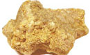 chunk of solid gold, the surface irregular and bumpy chunk of solid gold, the surface irregular and bumpy