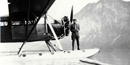 Matt Nieminen on the floats of his plane. Matt Nieminen on the floats of his plane.