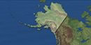 Satellite view of Alaska Satellite view of Alaska