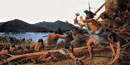 Painting of Tlingit warriors Painting of Tlingit warriors
