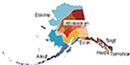 A map showing the distribution of the Alaska Native cultures. A map showing the distribution of the Alaska Native cultures.