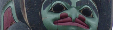 Close-up of a totem pole