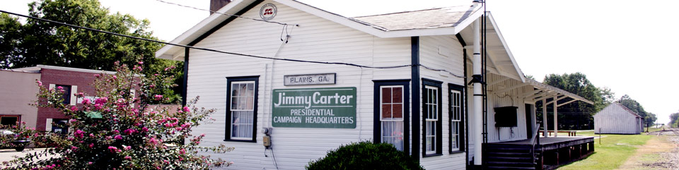Jimmy Carter's 1976 Campaign Headquarters at the Plains Depot.