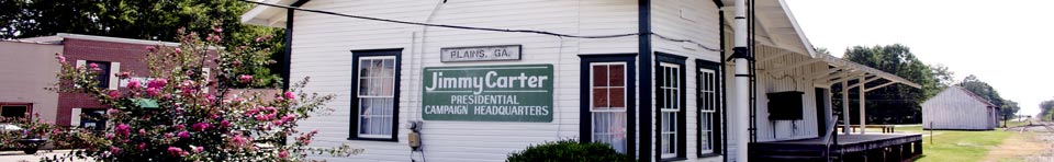 Jimmy Carter's 1976 Campaign Headquarters at the Plains Depot.