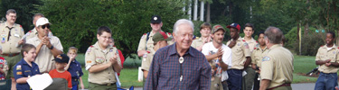 President Carter at Boyscout Jamboree in Plains