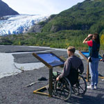 Visitors at Glacier View