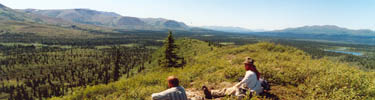 The upland country of Lake Clark National Park and Preserve offers wide vistas.