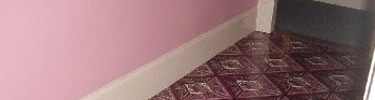 Oilcloth from the William Johnson House: park staff photo