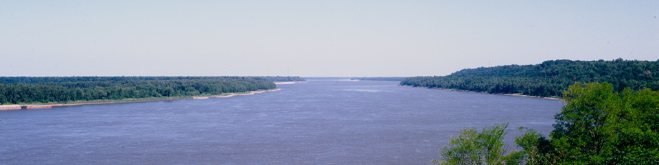 Mississippi River from the Bluffs of Natchez
