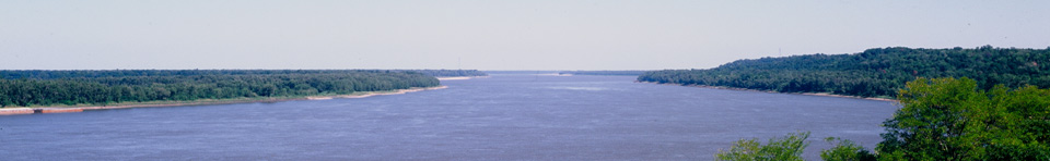 Mississippi River from the Bluffs of Natchez