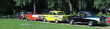Vintage cars at Melrose: park staff photo