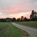 the sunrises over the natchez trace parkway