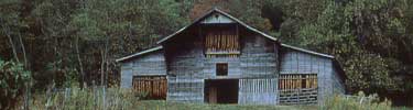 Tobacco Barn, milepost 401.4 of the Natchez Trace Parkway.