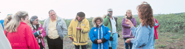 Image of interpretive talk being conducted in Kotzebue