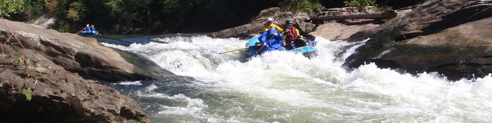 Rafting through the Obed Wild & Scenic River gorge