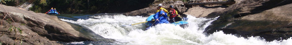 Rafting through the Obed Wild & Scenic River gorge