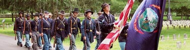 Union Soldiers Marching