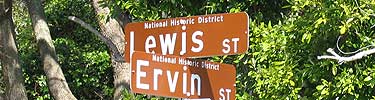 Street signs at American Beach