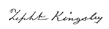 Zephaniah Kingsley's signature