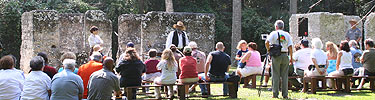 The Rucker's musical presentation at the slave quarters at the 2005 Heritage Celebration