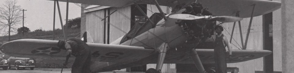 Moton Field Historic Hangar #1 - PT-17 Stearman in foreground