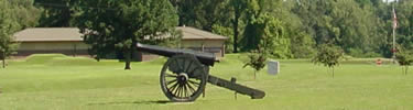 Siege gun across from Vicksburg National Military Park Visitor Center