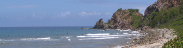View from the southside of St. John looking out toward the monument.
