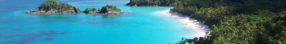 Trunk Bay Beach, considered one of the 10 best beaches in the world is home to the underwater trail.