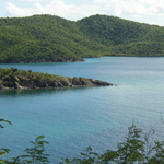 Hurricane Hole in the Coral Reef National Monument features mangroves and other submerged land features.