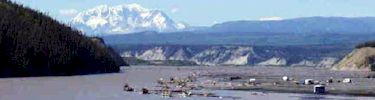 fishwheels harvesting salmon in the Copper River