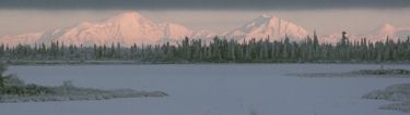 Wrangell Volcanoes in Winter photo by G. Herben