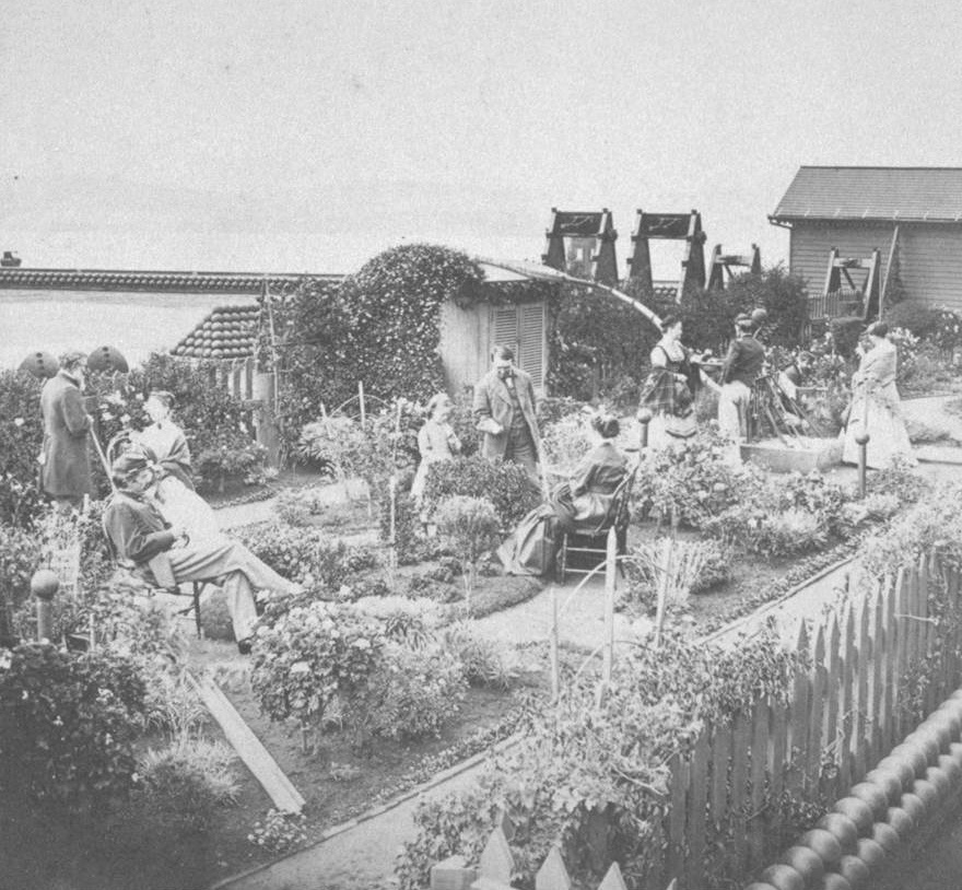 Early Army gardens on Alcatraz.