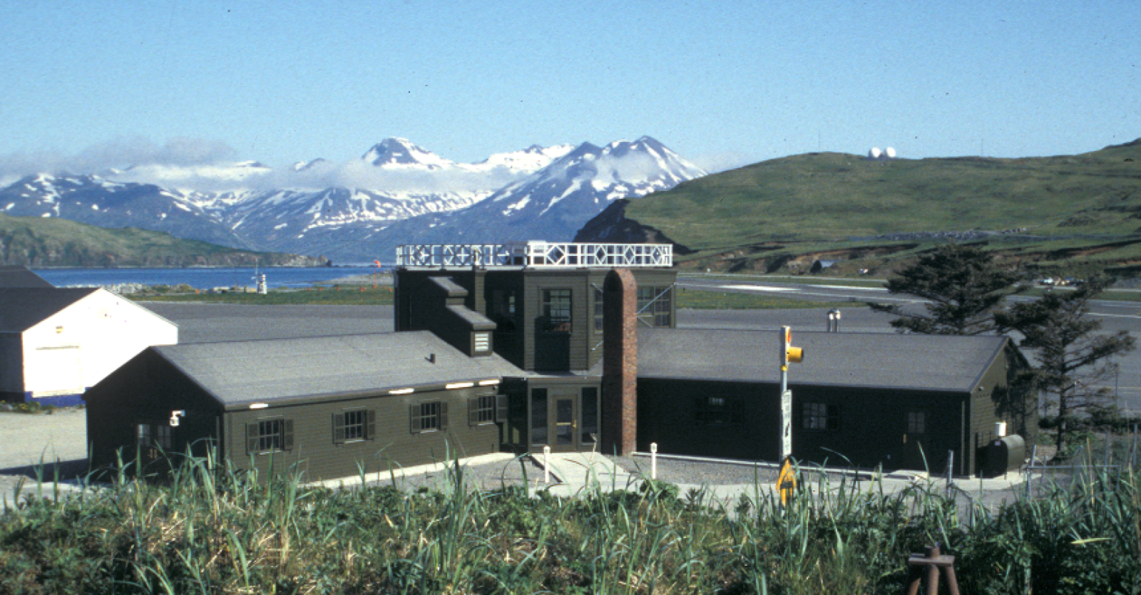 The visitor center for Aleutian World War II National Historic Area is located in the historic Naval Aerology building on the island of Unalaska.