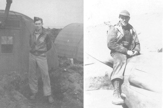 Lt. Warren Banks (left) and H.R. "Mac" McGalliard (right)
