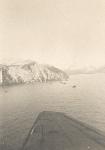 A ship run aground, seen from the air (4)