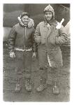 Two young pilots showing what “appropriately dressed” crew members were wearing.