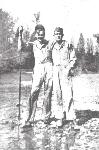 A.P.O 942 Bud and Dan (Mizell) Anchorage 1942